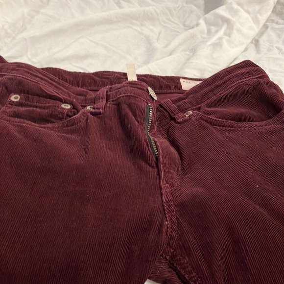Rag & Bone / Jean burgundy skinny corduroy pants - Picture 4 of 5